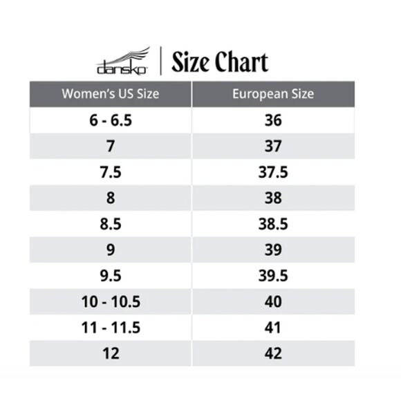 Dansko 37 7 US Black/Silver Womens Leather Block Print Professional Comfort Clog - Picture 15 of 16